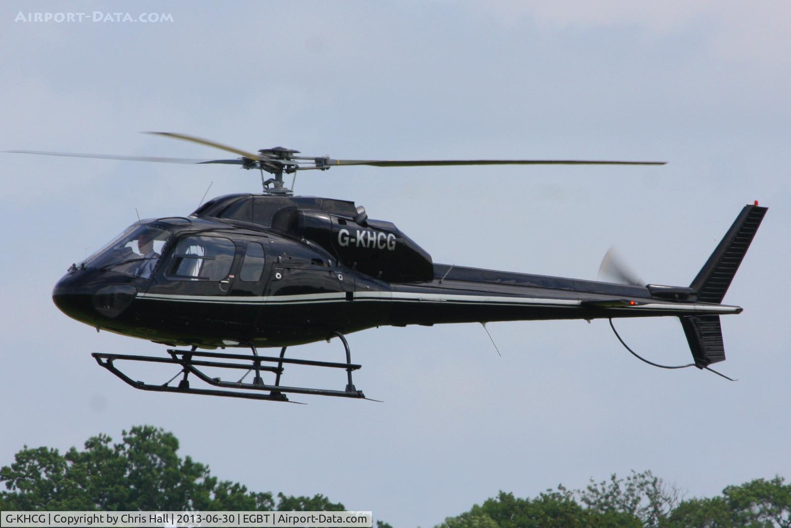 G-KHCG, 1982 Aerospatiale AS-355F-2 Ecureuil 2 C/N 5193, being used for ferrying race fans to the British F1 Grand Prix at Silverstone