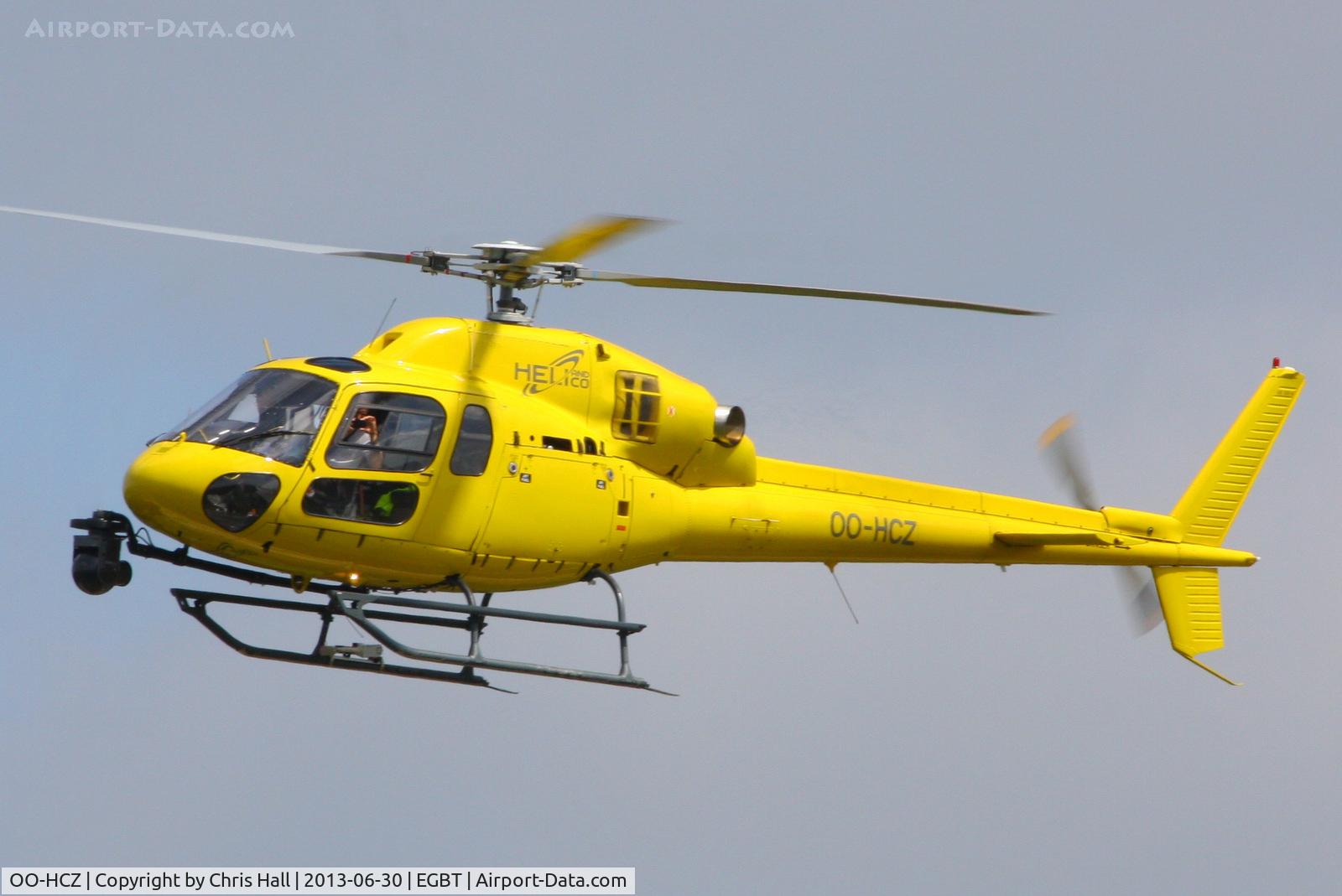 OO-HCZ, 2007 Eurocopter AS-355N Ecureuil 2 C/N 9611, TV camera ship for the British F1 Grand Prix at Silverstone