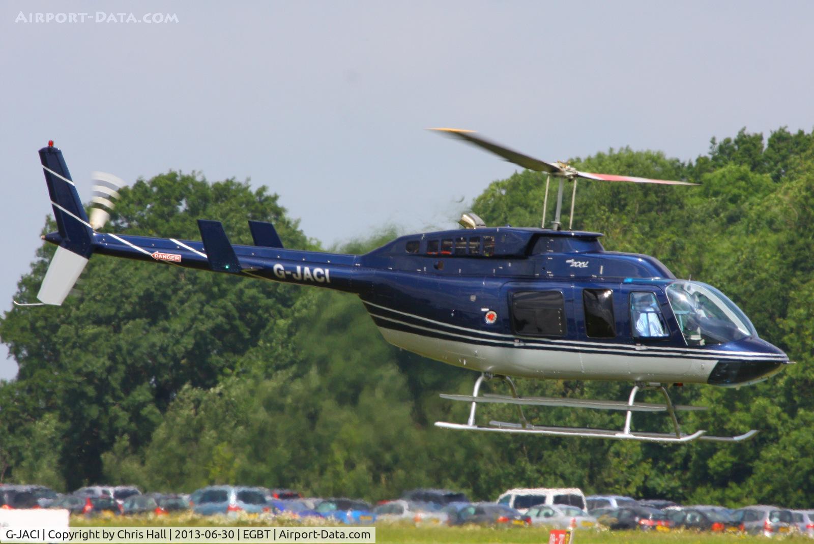 G-JACI, 2008 Bell 206L-4 LongRanger IV LongRanger C/N 52381, being used for ferrying race fans to the British F1 Grand Prix at Silverstone