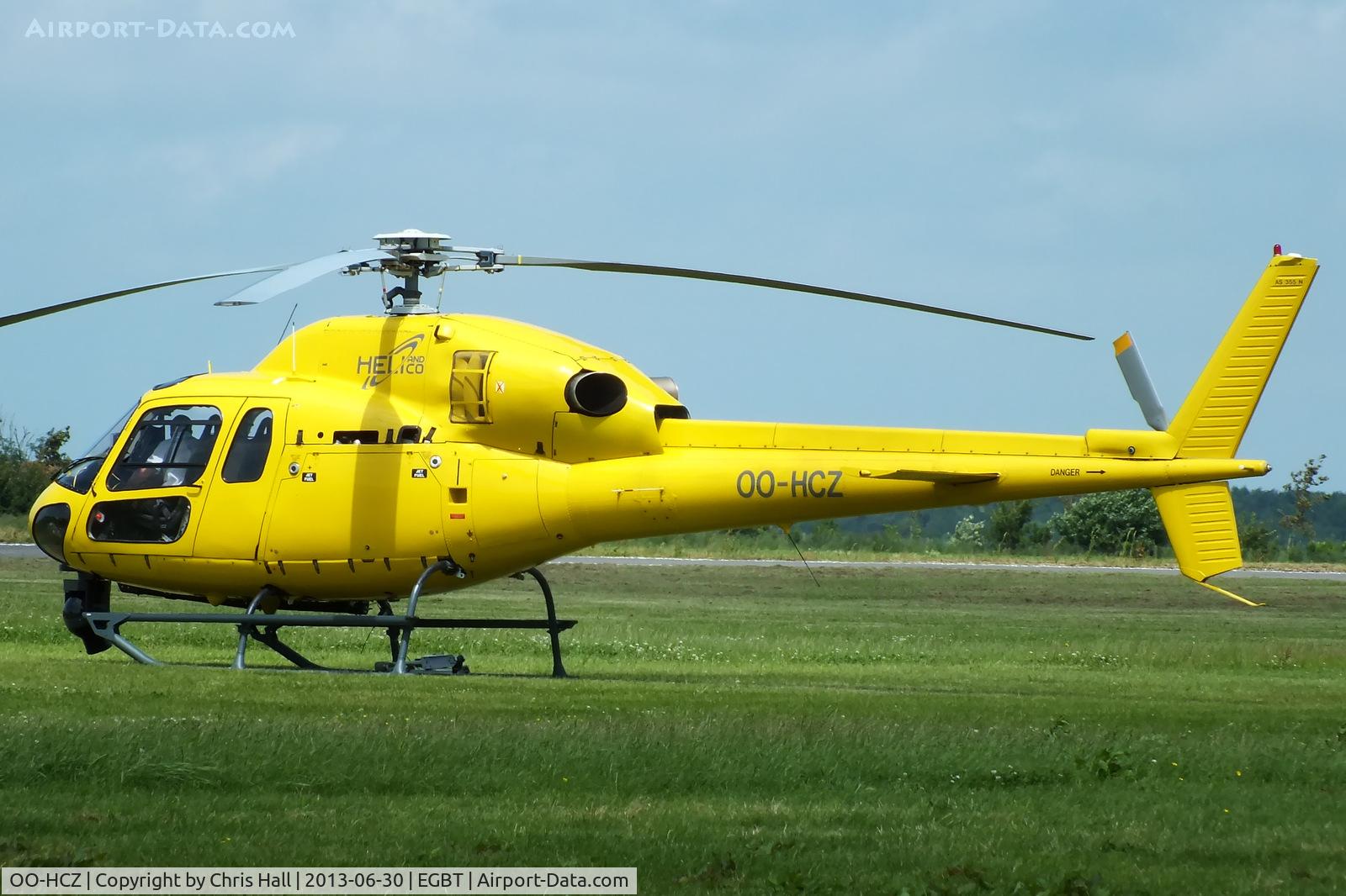 OO-HCZ, 2007 Eurocopter AS-355N Ecureuil 2 C/N 9611, TV camera ship for the British F1 Grand Prix at Silverstone