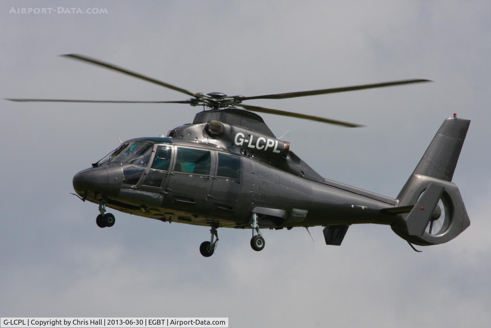G-LCPL, 1991 Aerospatiale AS-365N-2 Dauphin C/N 6393, being used for ferrying race fans to the British F1 Grand Prix at Silverstone