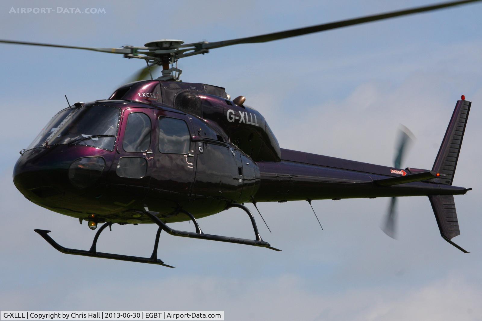 G-XLLL, 1981 Aerospatiale AS-355F-1 Twin Squirrel C/N 5033, being used for ferrying race fans to the British F1 Grand Prix at Silverstone