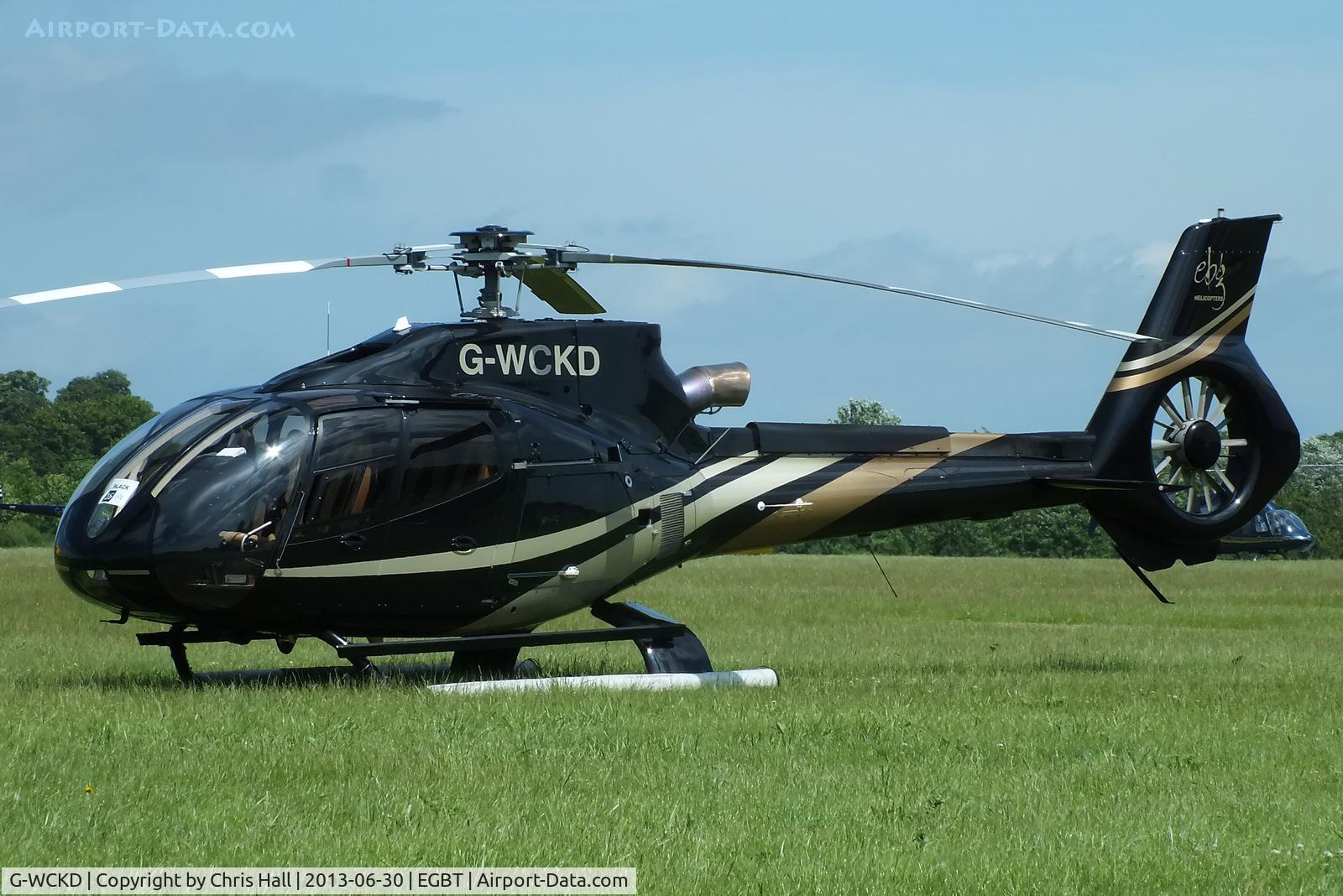 G-WCKD, 2009 Eurocopter EC-130B-4 (AS-350B-4) C/N 4746, being used for ferrying race fans to the British F1 Grand Prix at Silverstone