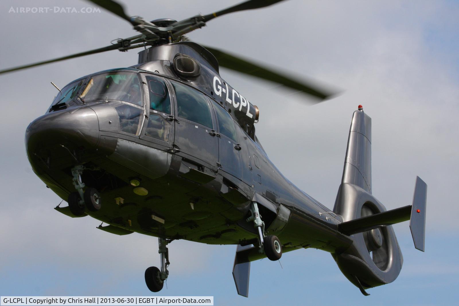 G-LCPL, 1991 Aerospatiale AS-365N-2 Dauphin C/N 6393, being used for ferrying race fans to the British F1 Grand Prix at Silverstone