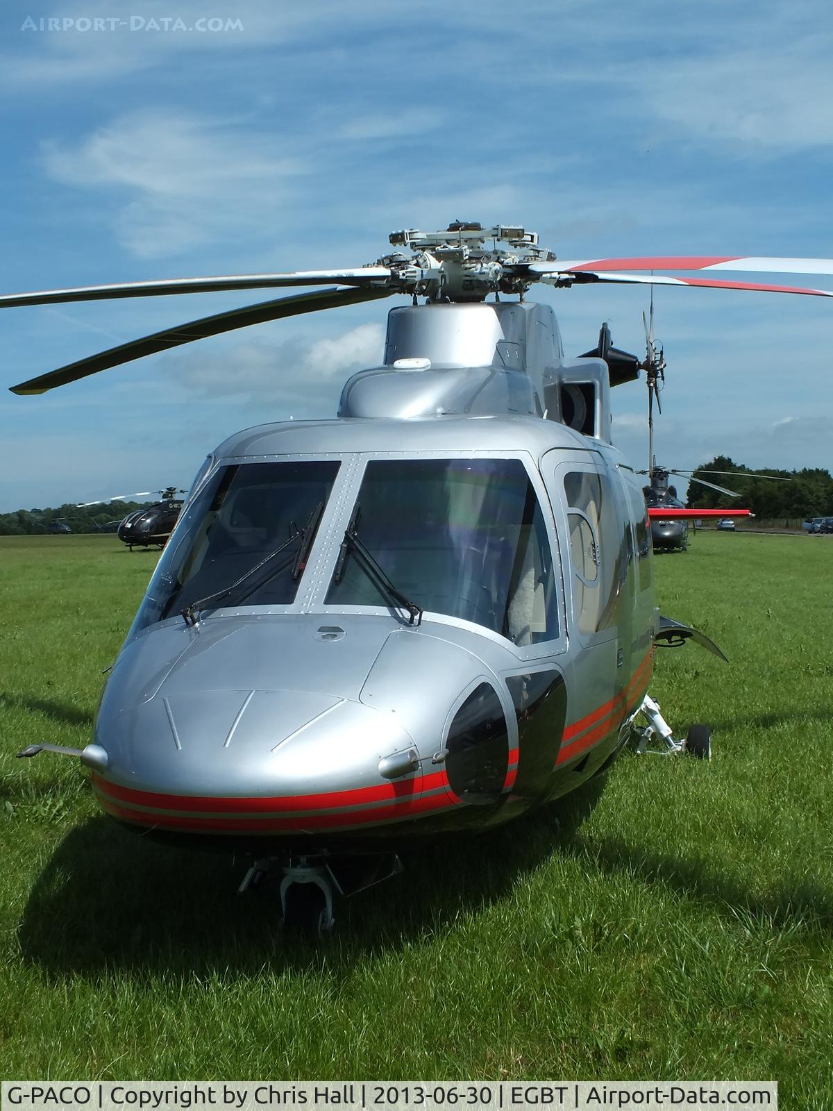 G-PACO, 2009 Sikorsky S-76C C/N 760782, being used for ferrying race fans to the British F1 Grand Prix at Silverstone
