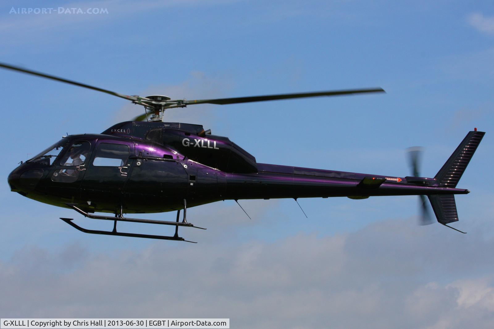 G-XLLL, 1981 Aerospatiale AS-355F-1 Twin Squirrel C/N 5033, being used for ferrying race fans to the British F1 Grand Prix at Silverstone