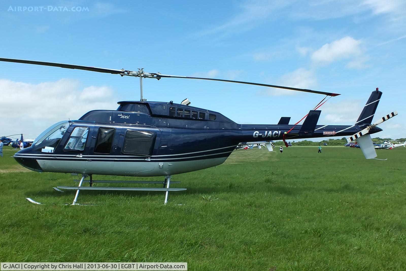 G-JACI, 2008 Bell 206L-4 LongRanger IV LongRanger C/N 52381, being used for ferrying race fans to the British F1 Grand Prix at Silverstone