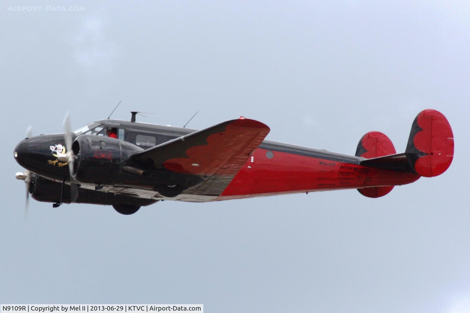 N9109R, 1943 Beech C18S (AT-7C) C/N 4383 (5676), Departing RWY 36