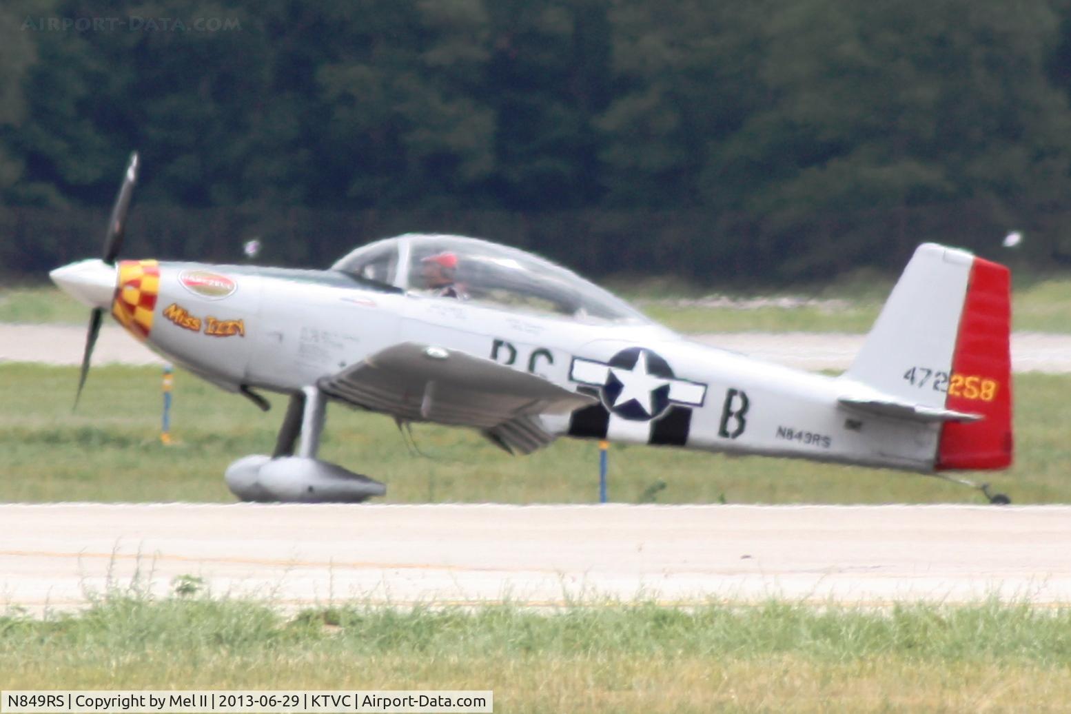 N849RS, 2006 Vans RV-8 C/N 81589, Landing RWY 36