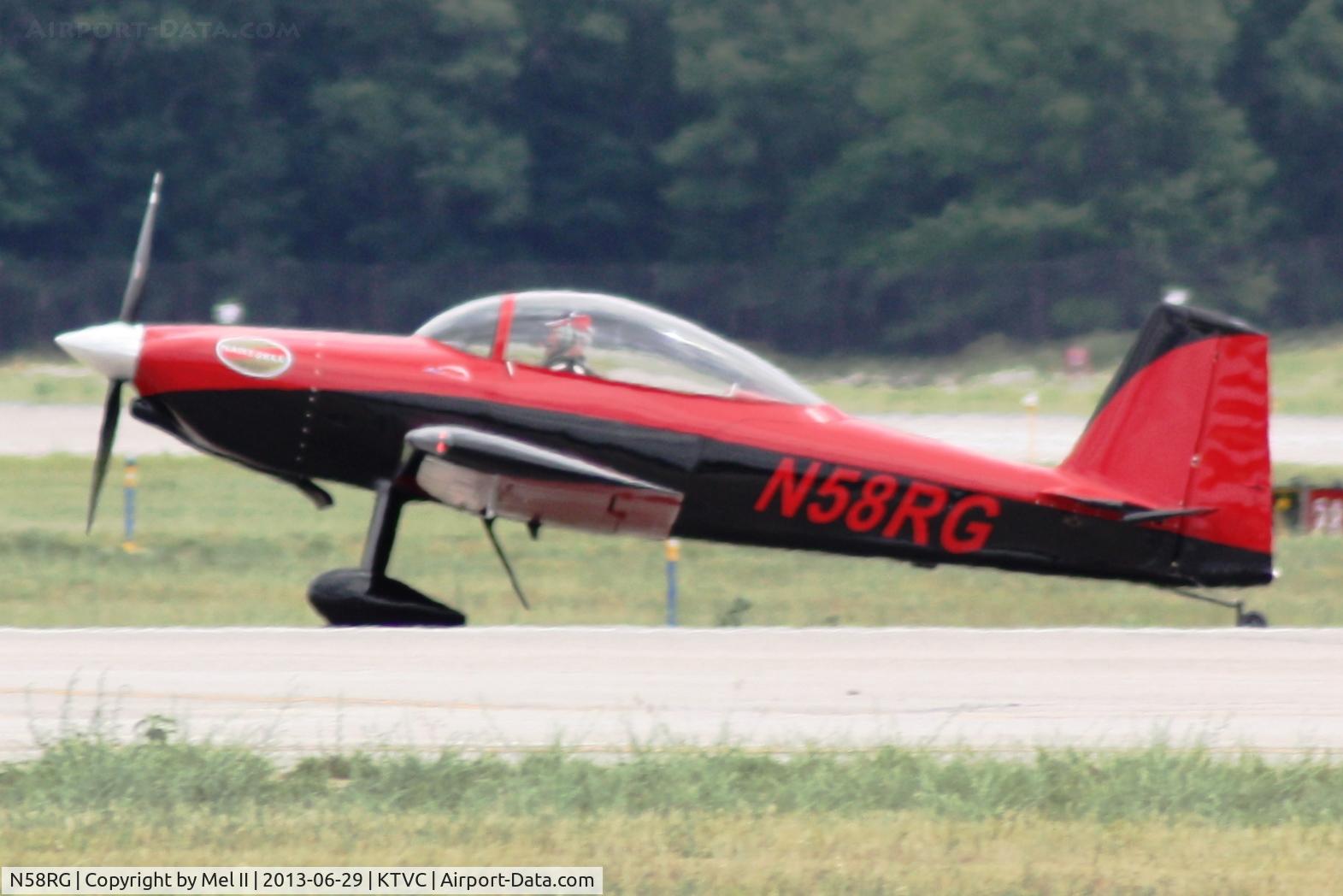 N58RG, Vans RV-8 C/N 80067, Landing RWY 36