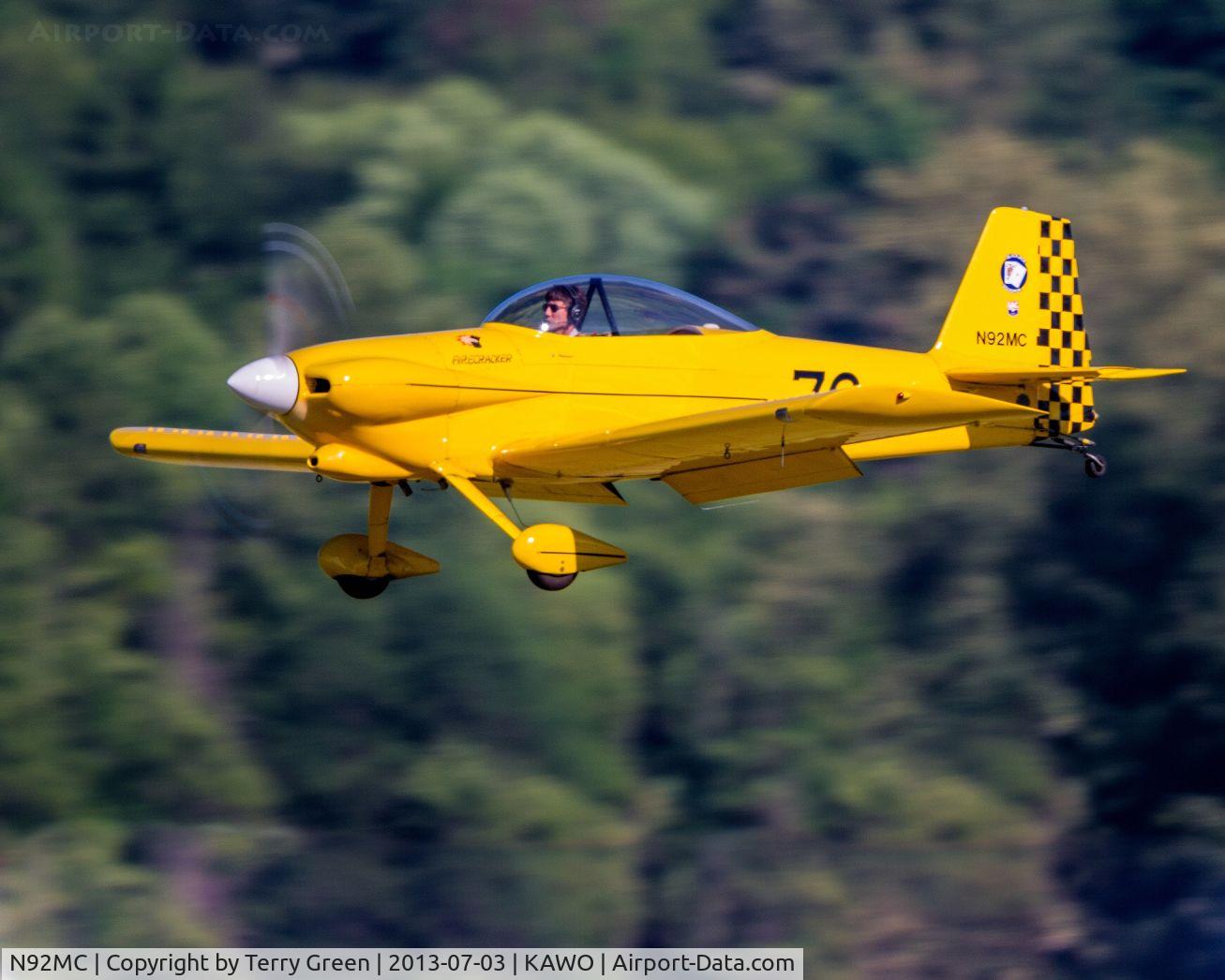 N92MC, 1993 Vans RV-4 C/N 2674, Landing 34 @ KAWO