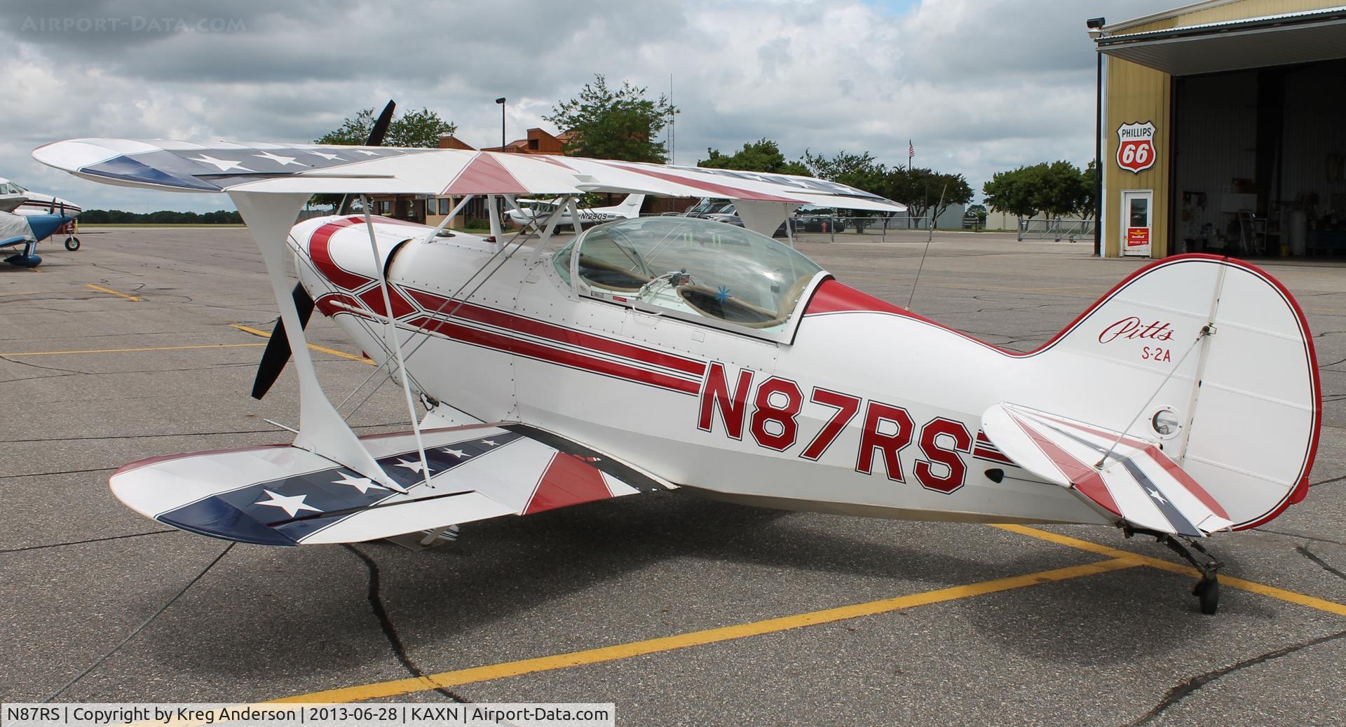 N87RS, 1974 Aerotek Pitts S-2A Special C/N 2076, Aerotek Pitts S-2A on the line.