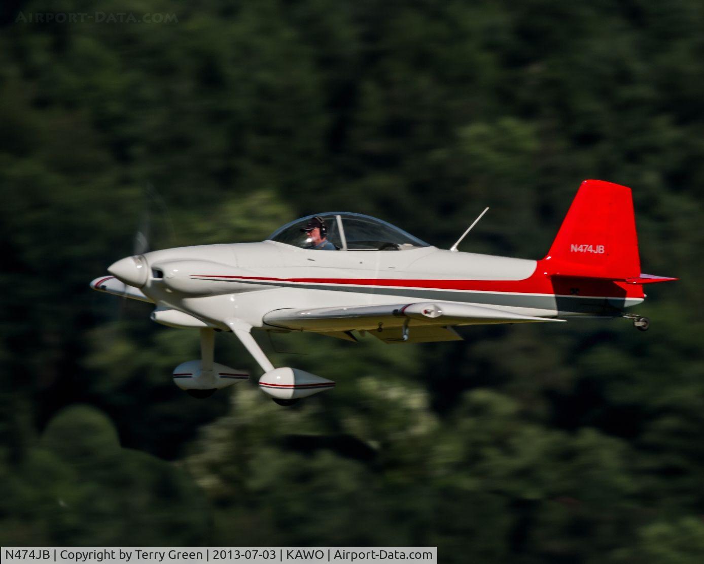 N474JB, 2005 Vans RV-4 C/N 3958, Landing 34 @ KAWO