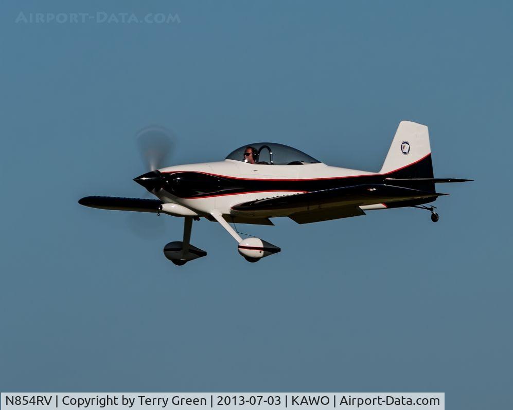 N854RV, 2007 Vans RV-4 C/N 4507, Landing 34 @ KAWO