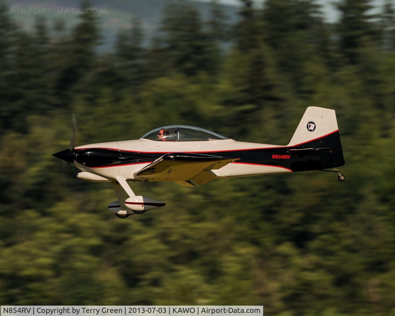 N854RV, 2007 Vans RV-4 C/N 4507, Landing 34 @ KAWO