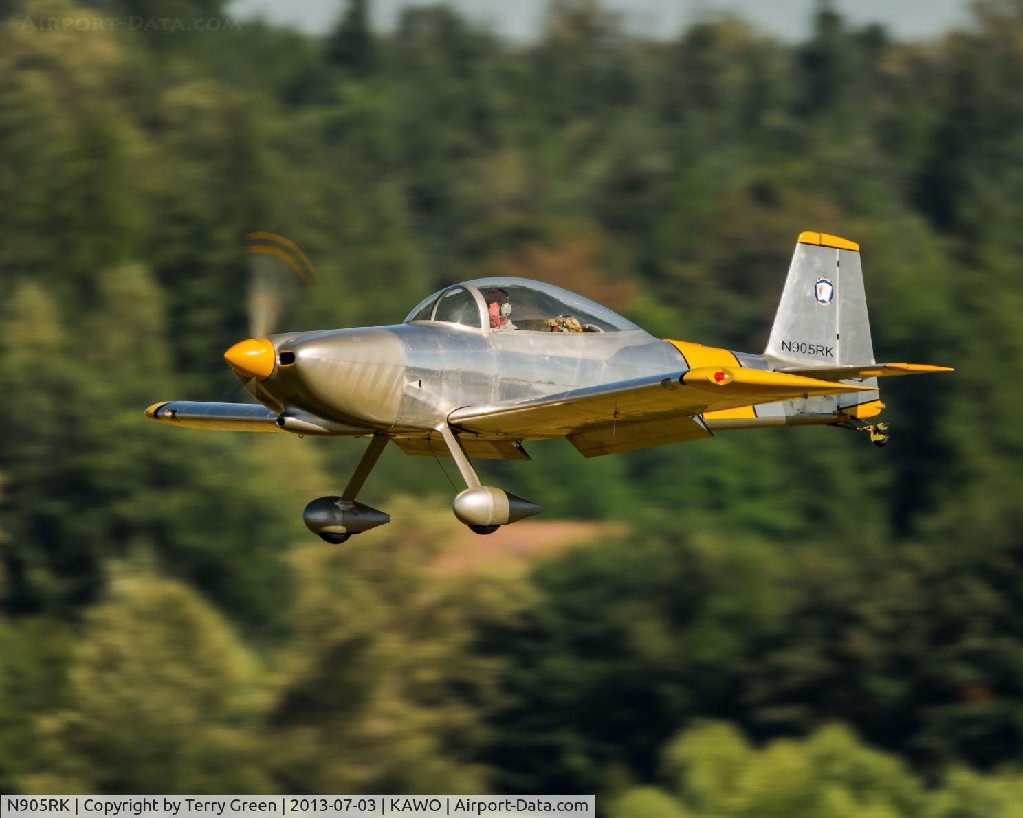 N905RK, 2011 Vans RA-8 C/N 80839, Landing 34 @ KAWO