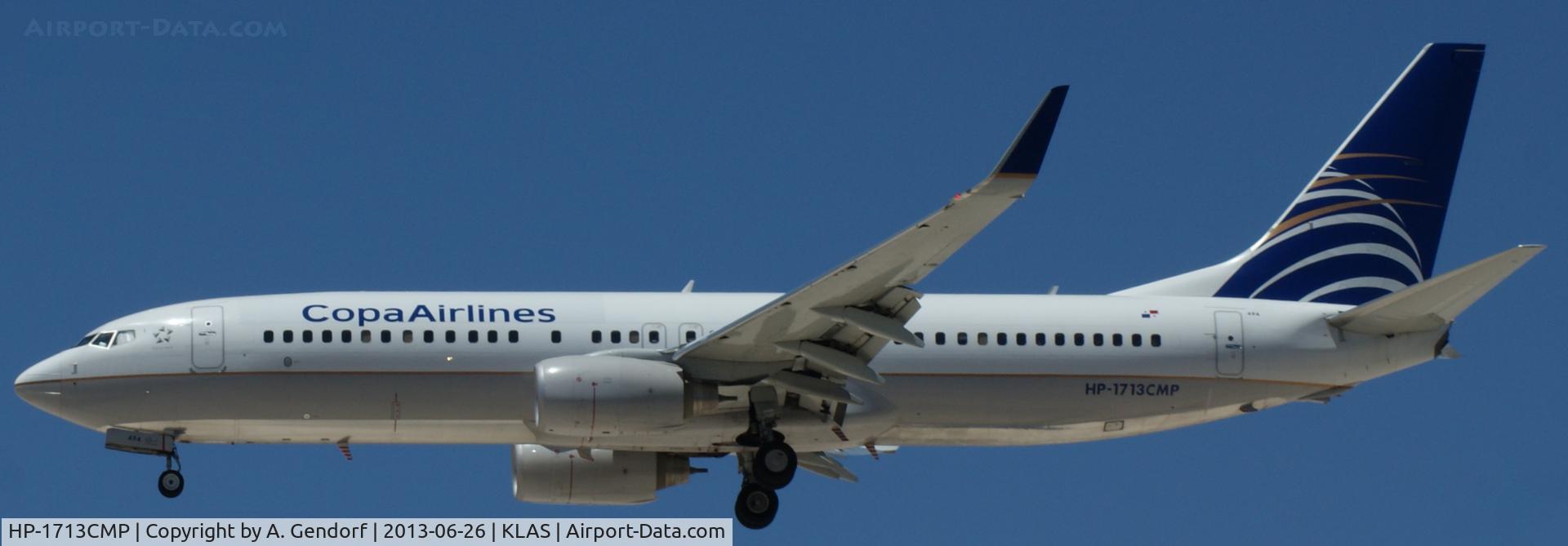 HP-1713CMP, 2010 Boeing 737-8V3 C/N 40890, COPA Airlines, seen here on short finals at Las Vegas Int´l(KLAS)