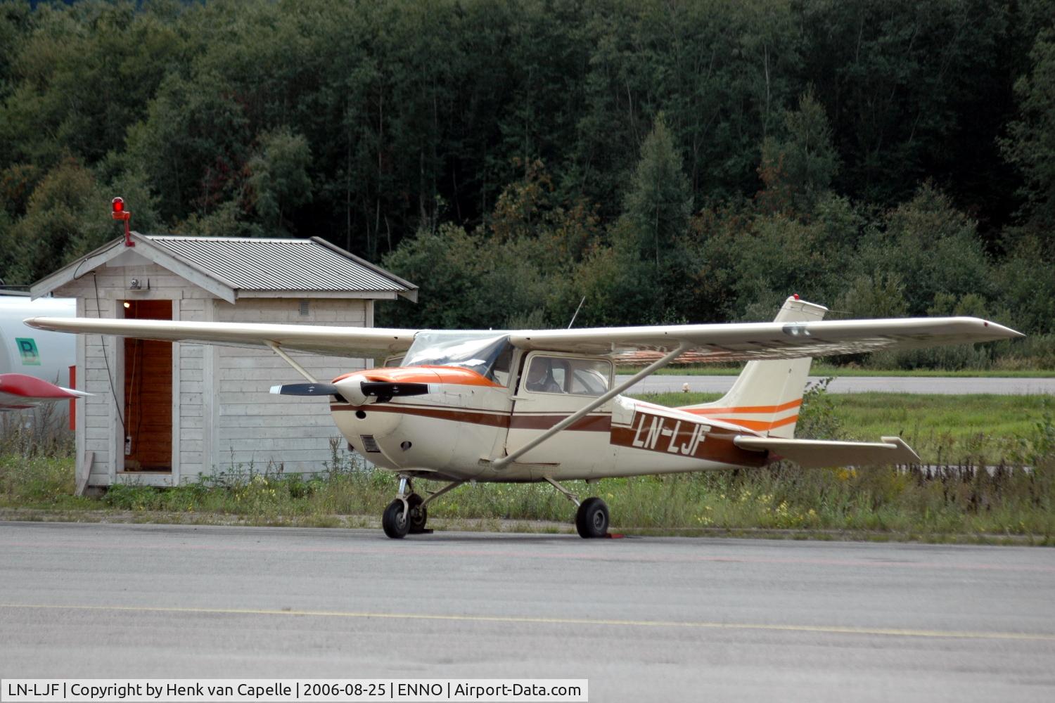 LN-LJF, Cessna F172H C/N F172-0572, Cessna F172H parked at Notudden airfield, Norway.