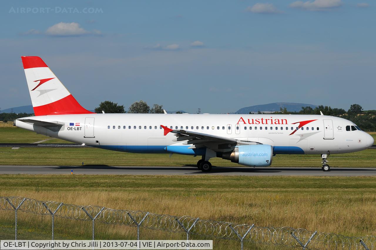 OE-LBT, 2000 Airbus A320-214 C/N 1387, Austrian Airlines