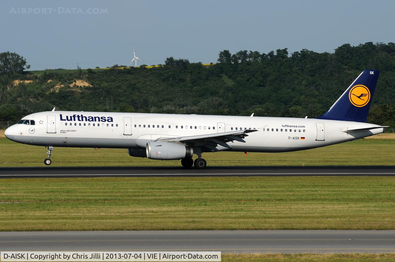 D-AISK, 2008 Airbus A321-231 C/N 3387, Lufthansa