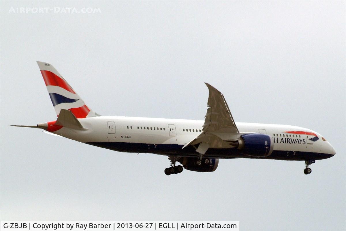 G-ZBJB, 2013 Boeing 787-8 Dreamliner C/N 38610, Boeing 787-8 Dreamliner [38610] (British Airways) Home~G 27/06/2013
