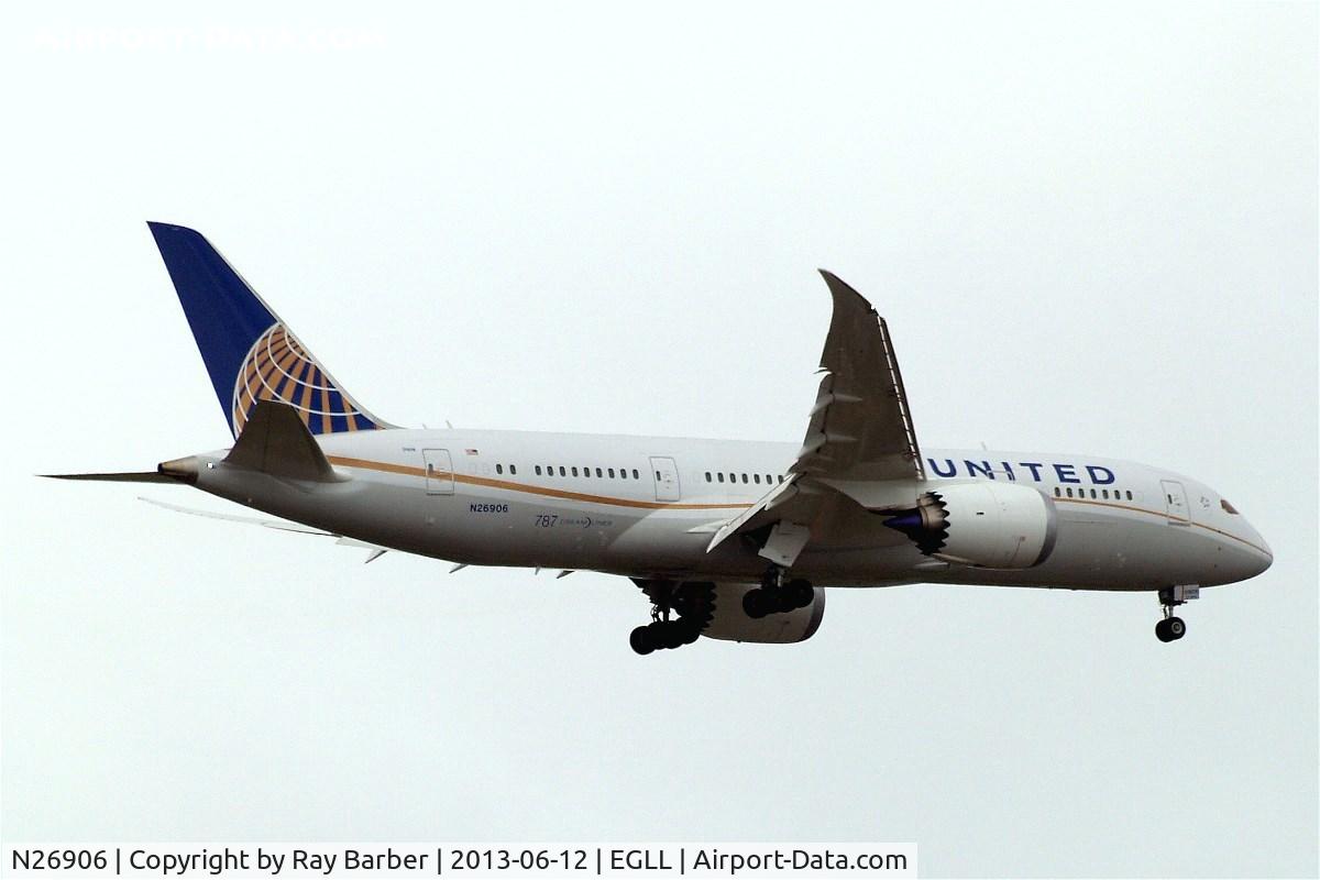 N26906, 2012 Boeing 787-8 Dreamliner C/N 34829, Boeing 787-8 Dreamliner [34829] (United Airlines) Home~G 12/06/2013