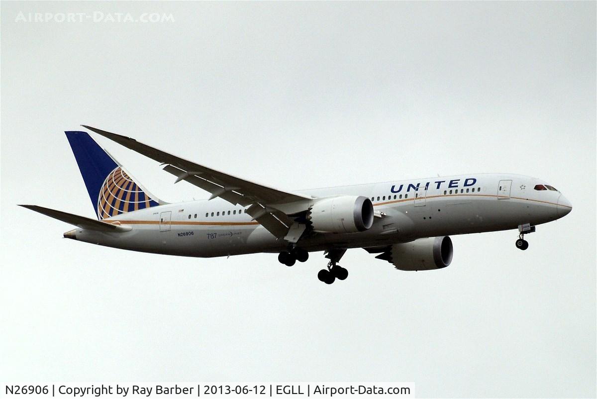 N26906, 2012 Boeing 787-8 Dreamliner C/N 34829, Boeing 787-8 Dreamliner [34829] (United Airlines) Home~G 12/06/2013