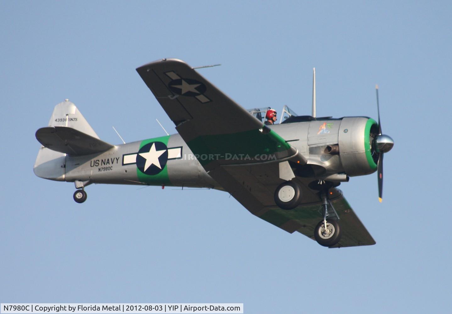 N7980C, 1943 North American SNJ-5 Texan Texan C/N 43938, SNJ-5