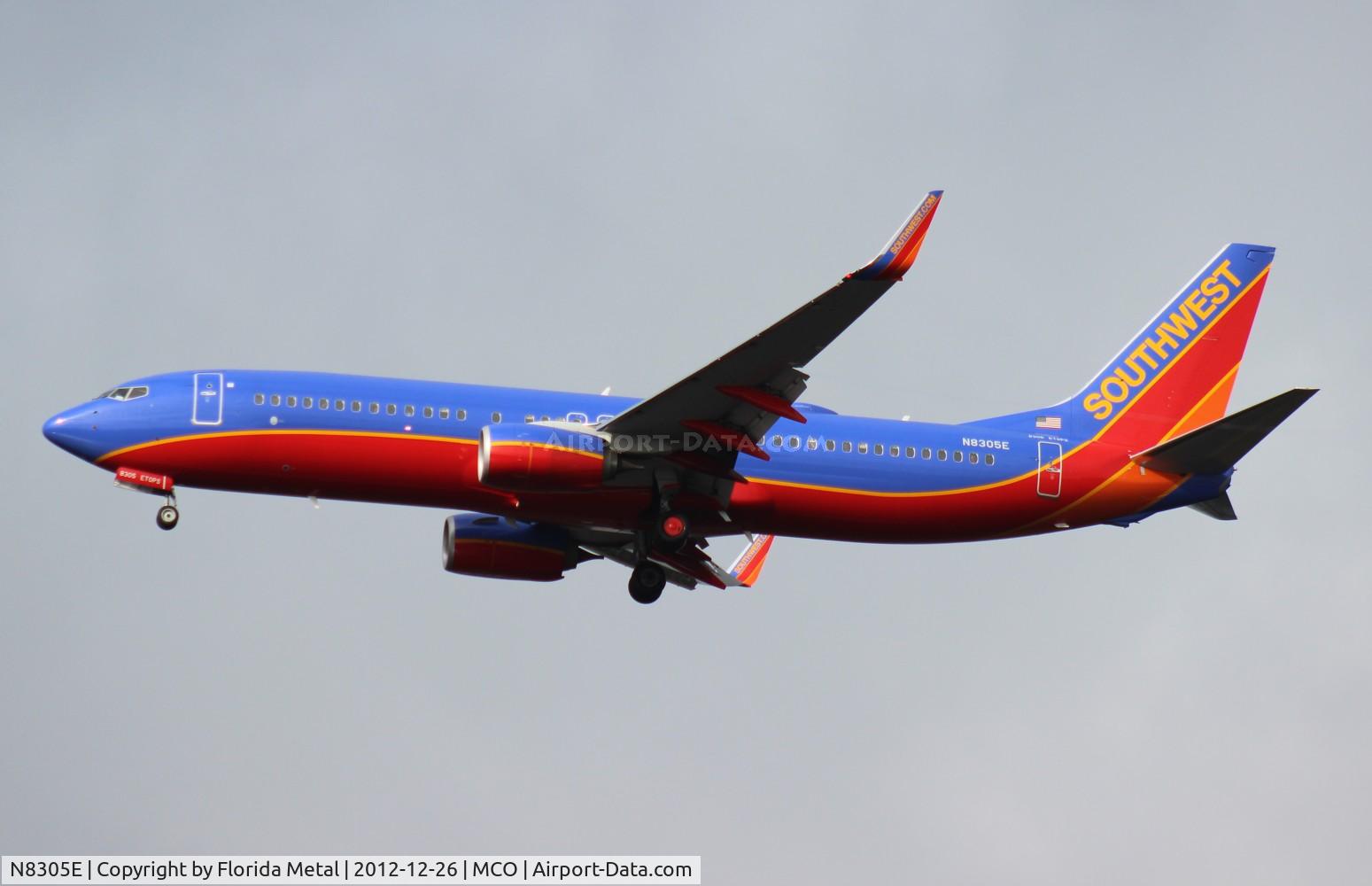 N8305E, 2012 Boeing 737-8H4 C/N 36683, Southwest 737-800