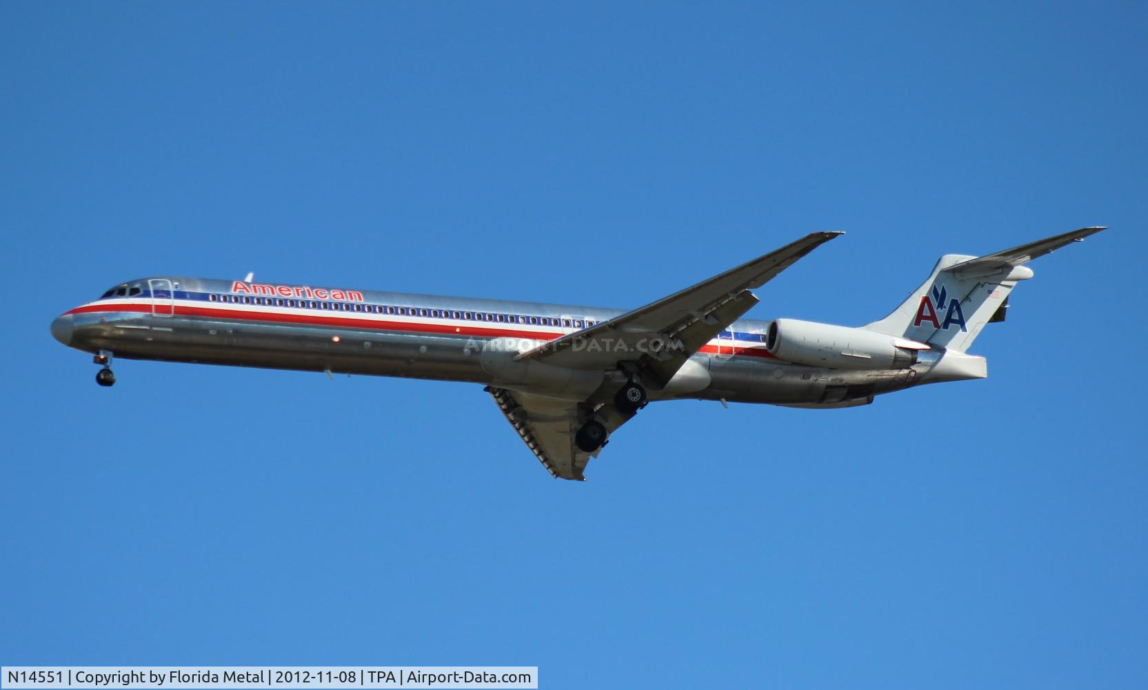 N14551, 1991 McDonnell Douglas MD-82 (DC-9-82) C/N 53033, American MD-82