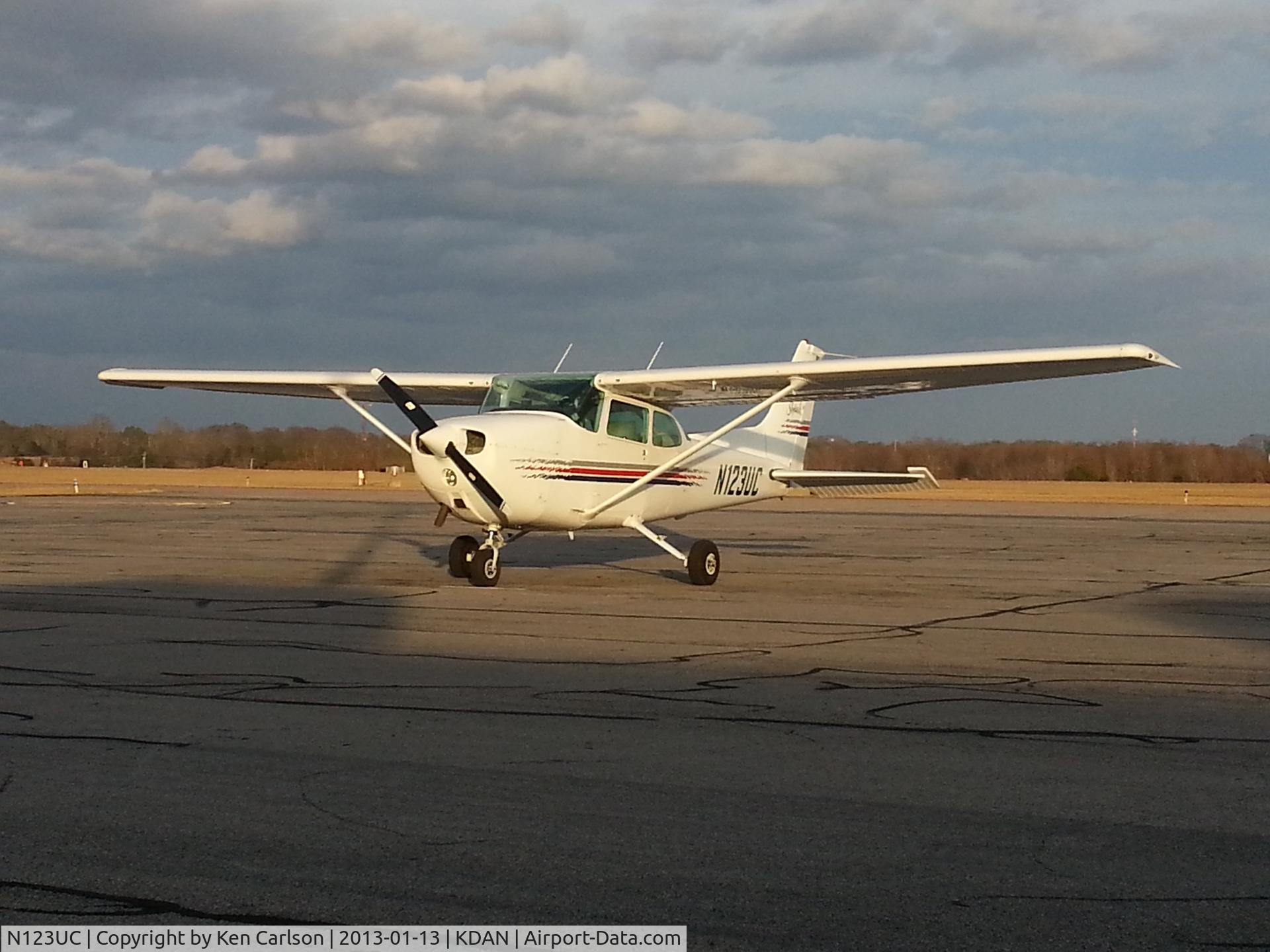N123UC, 1981 Cessna 172P Skyhawk C/N 17274649, Airplane on ramp at Danville Regional Airport, Danville, VA