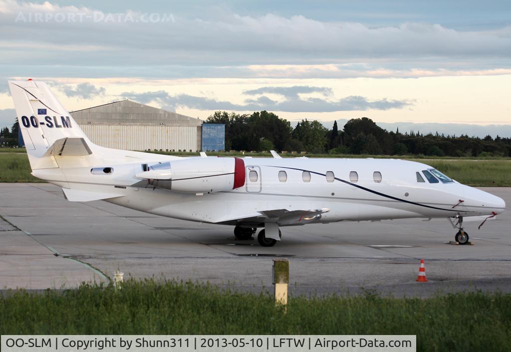 OO-SLM, 2008 Cessna 560XL Citation XLS C/N 560-5781, Parked at the Airport...