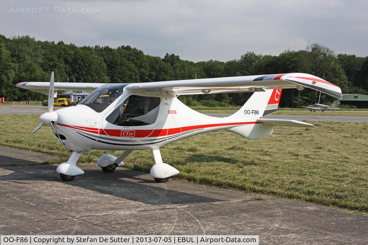 OO-F86, 2008 Flight Design CTSW C/N 08-02-01, Parked at Aeroclub Brugge.