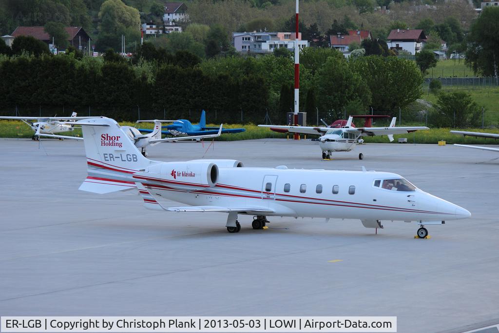 ER-LGB, 2002 Learjet 60 C/N 60-255, First Visit to Innsbruck