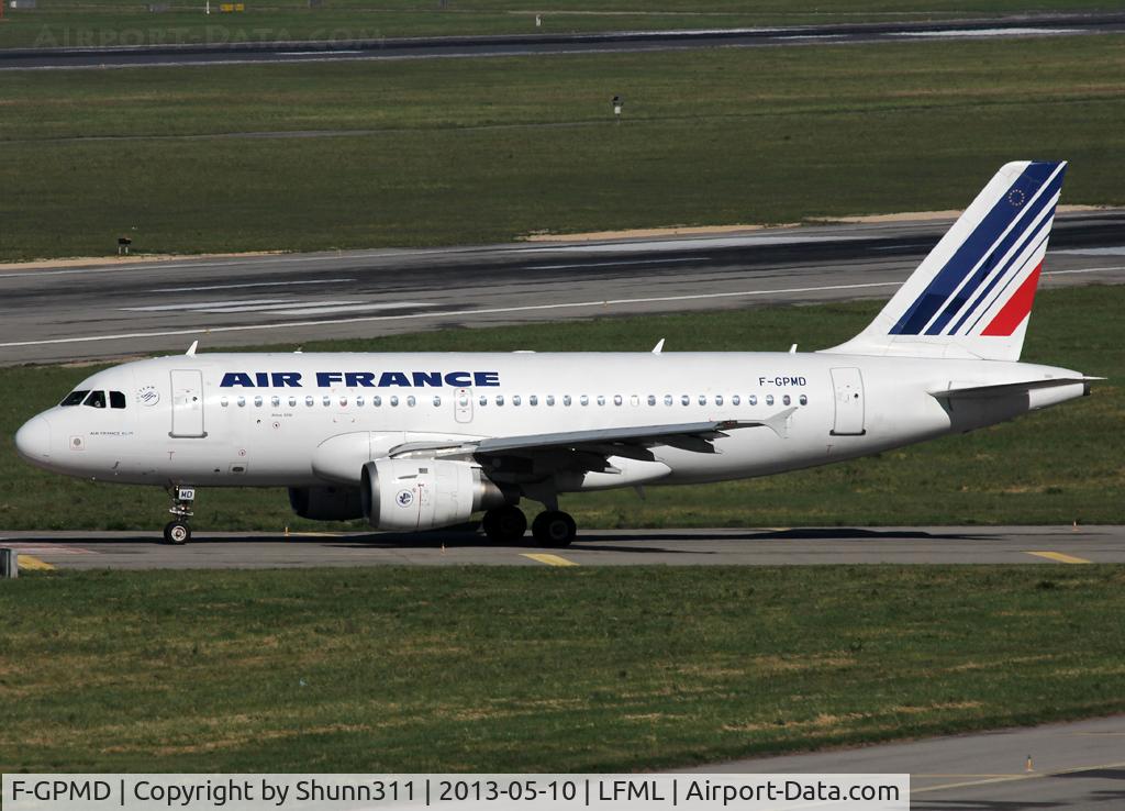 F-GPMD, 1993 Airbus A319-113 C/N 618, Lining up rwy 31R for departure...