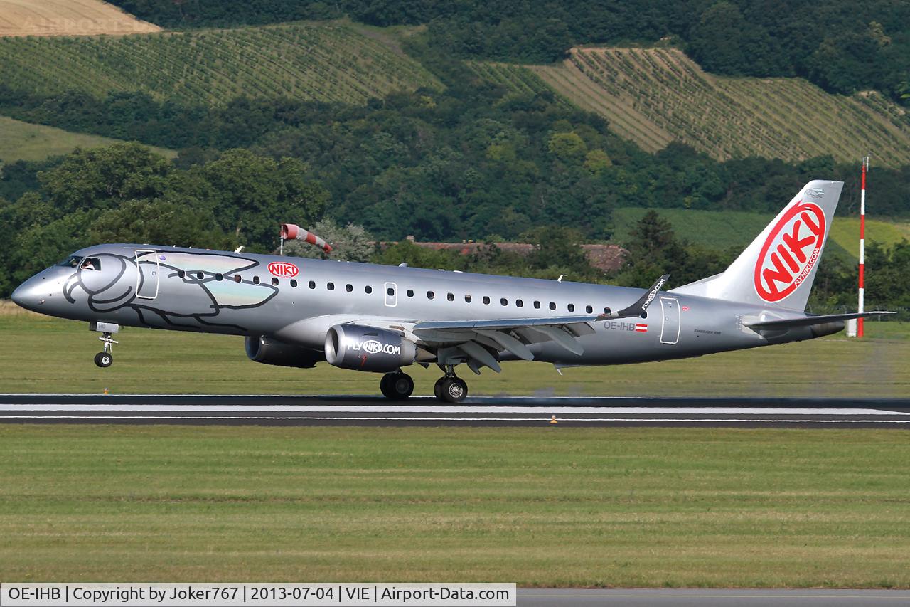 OE-IHB, 2009 Embraer 190LR (ERJ-190-100LR) C/N 19000294, NIKI