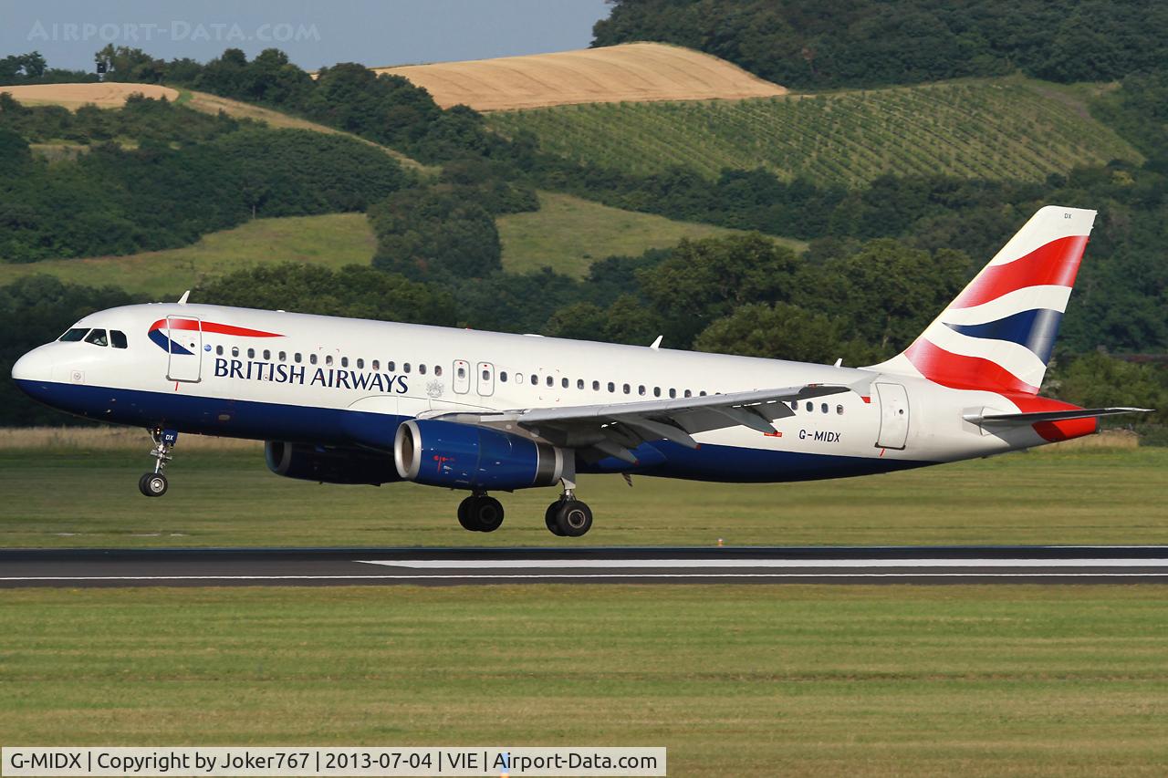 G-MIDX, 2000 Airbus A320-232 C/N 1177, British Airways