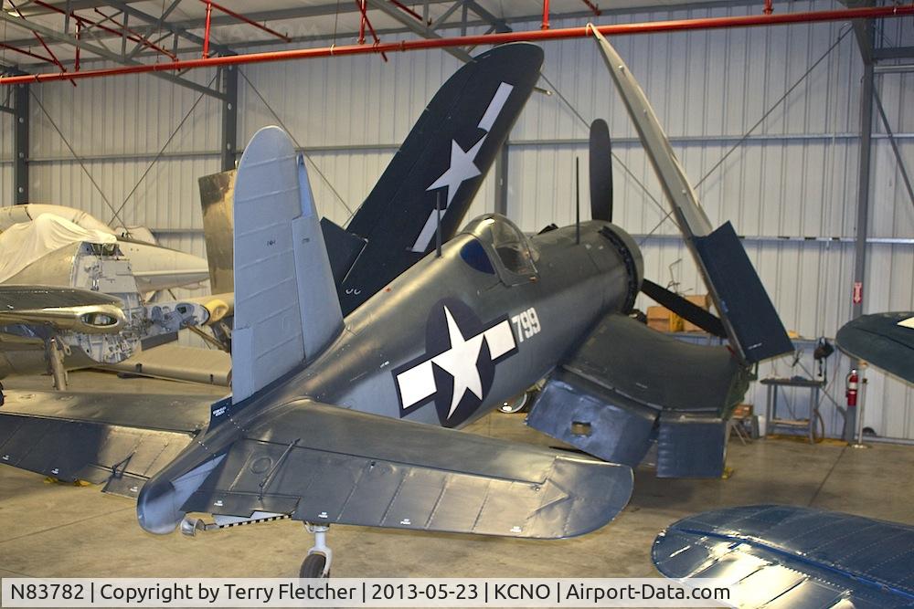 N83782, 1942 Vought F4U-1 Corsair C/N 3884 (Bu 17799), Exhibited at Planes of Fame Museum , Chino , California