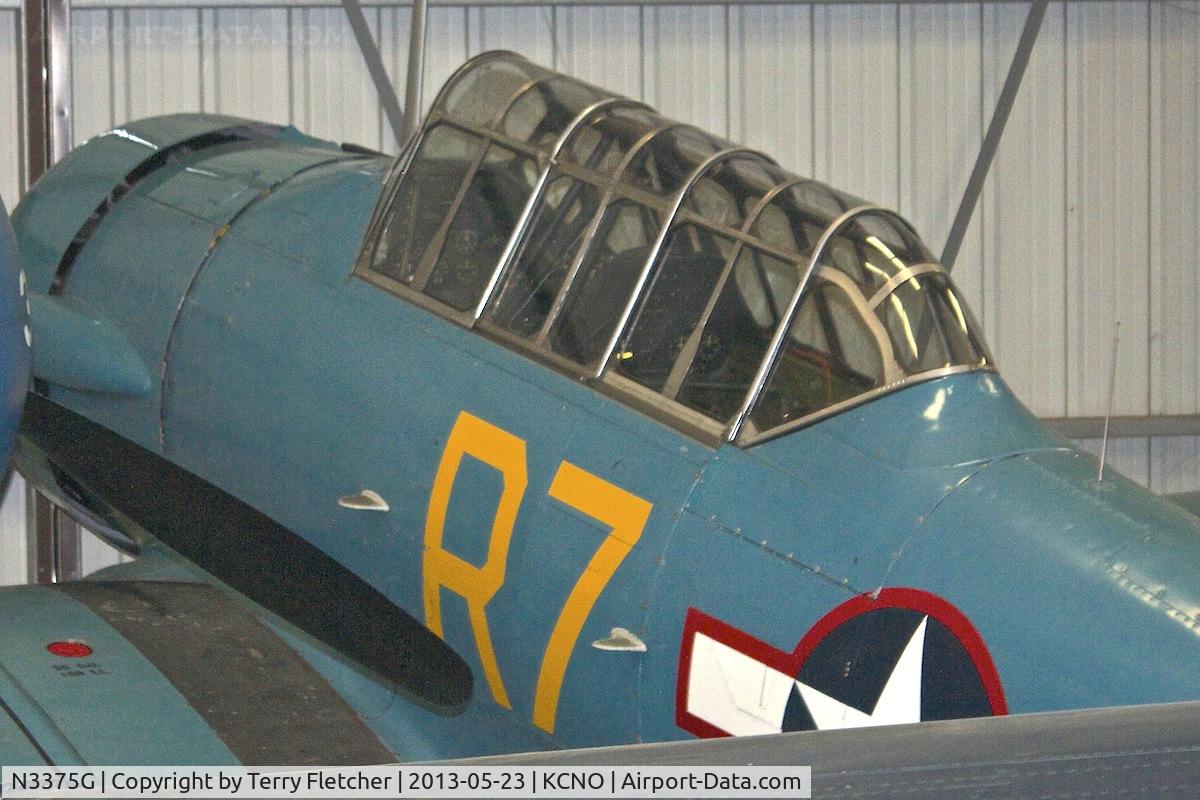 N3375G, 1943 North American SNJ-5 Texan Texan C/N 90790, Exhibited at Planes of Fame Museum , Chino , California