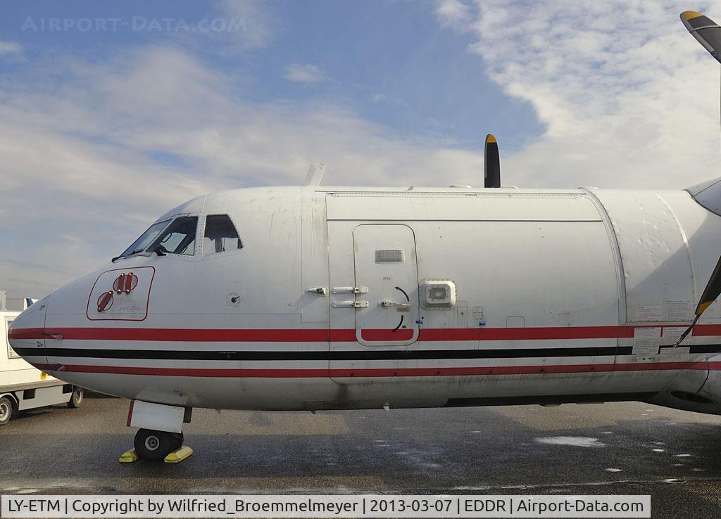 LY-ETM, 1987 ATR 42-300 C/N 067, Picture of the Large Cargo Door. This is a modification to make a freighter out of a normal ATR.