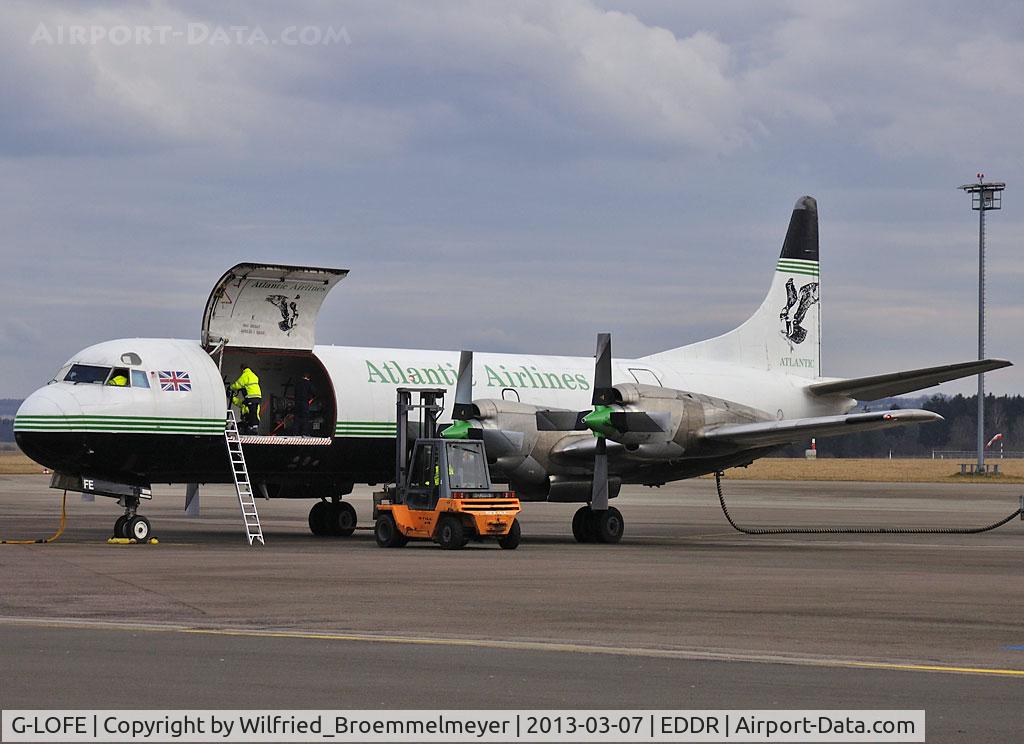 G-LOFE, 1966 Lockheed L-188C(A) Electra C/N 1144, During the week we had a lot of Cargo traffic at EDDR.