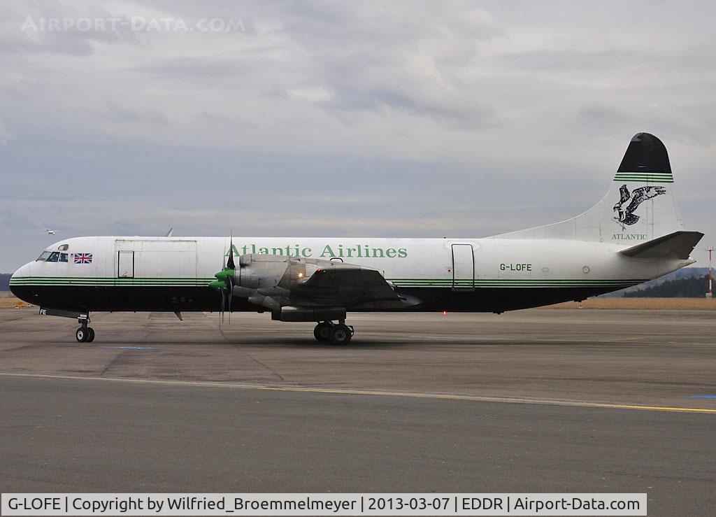 G-LOFE, 1966 Lockheed L-188C(A) Electra C/N 1144, During the week we had a lot of Cargo traffic at EDDR.