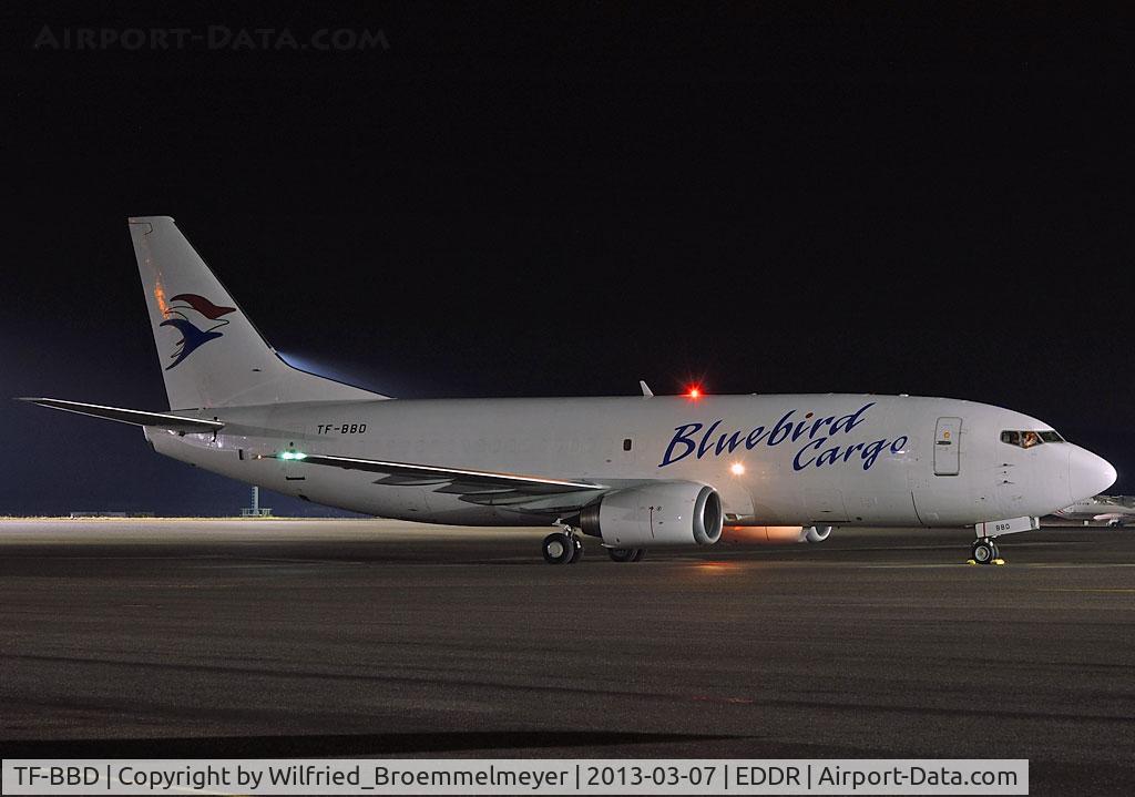 TF-BBD, 1989 Boeing 737-3Y0F C/N 24463, During the week we had a lot of Cargo traffic at EDDR.
This was the Highlight on this day.