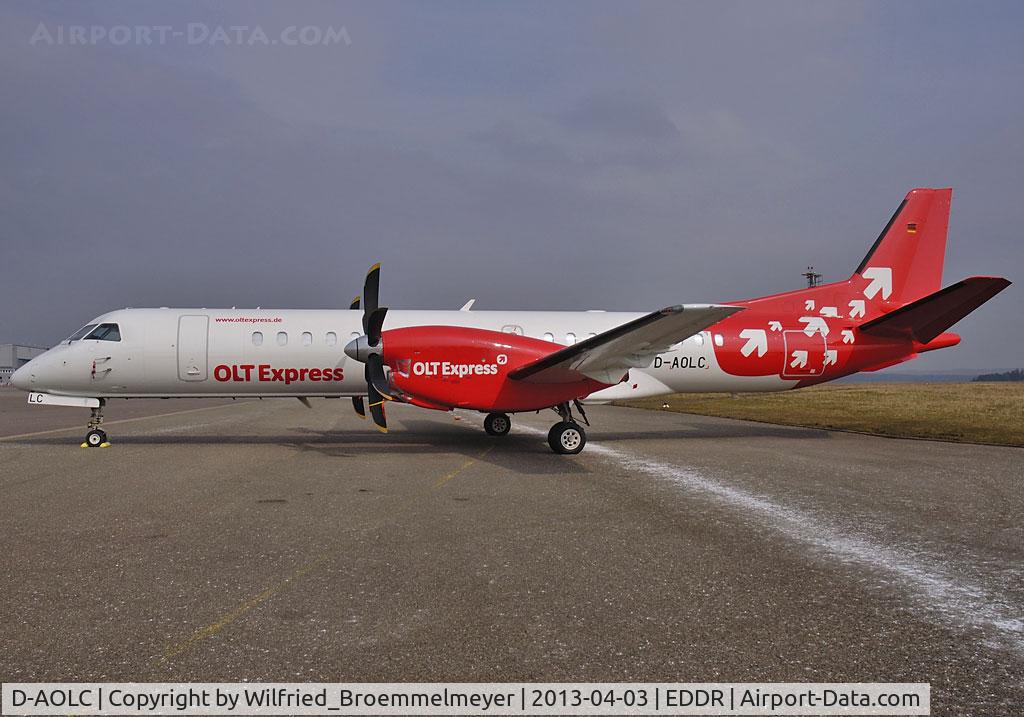 D-AOLC, 1995 Saab 2000 C/N 2000-016, Parked at EDDR.