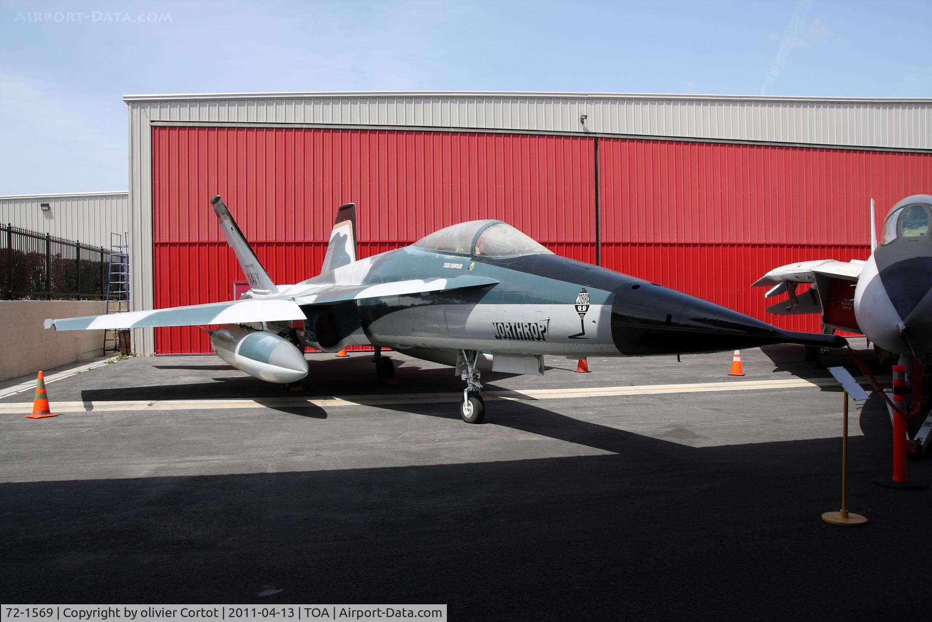 72-1569, 1974 Northrop YF-17A Cobra C/N C0001, Torrance airport, A rare YF-17 !