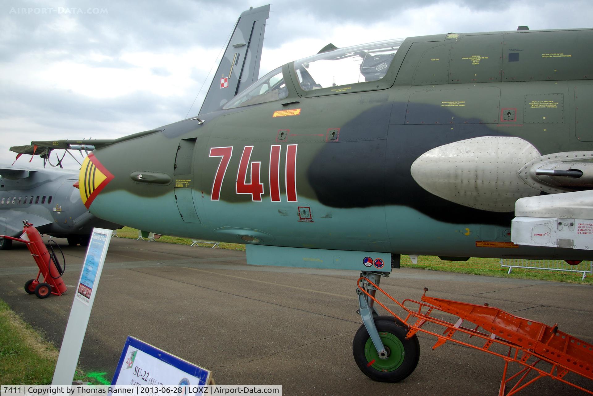 7411, Sukhoi Su-22M-4 C/N 27411, Polish Air Force Su-22