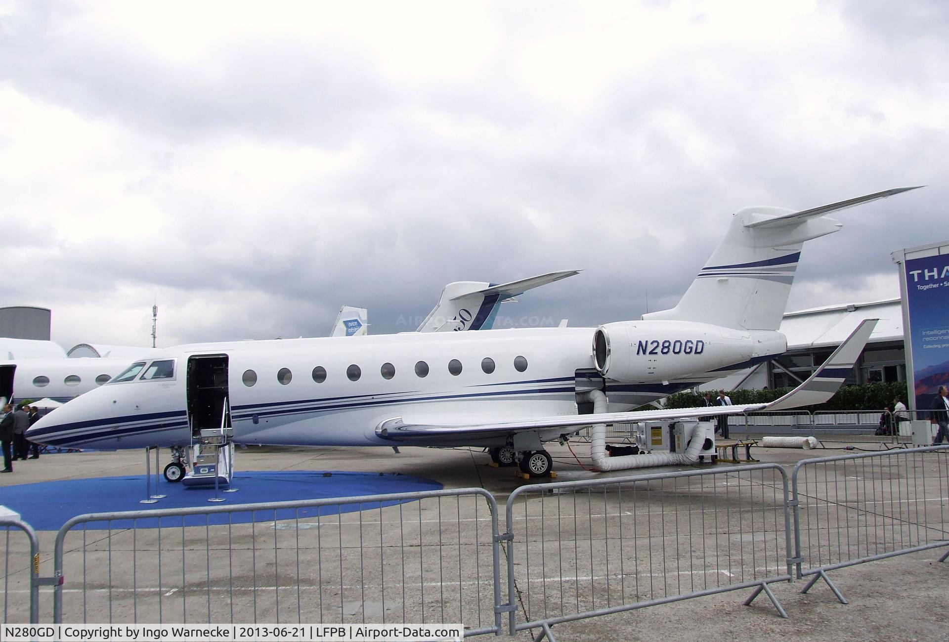 N280GD, 2011 Israel Aircraft Industries Gulfstream G280 C/N 2004, IAI Gulfstream G280 at the Aerosalon 2013, Paris