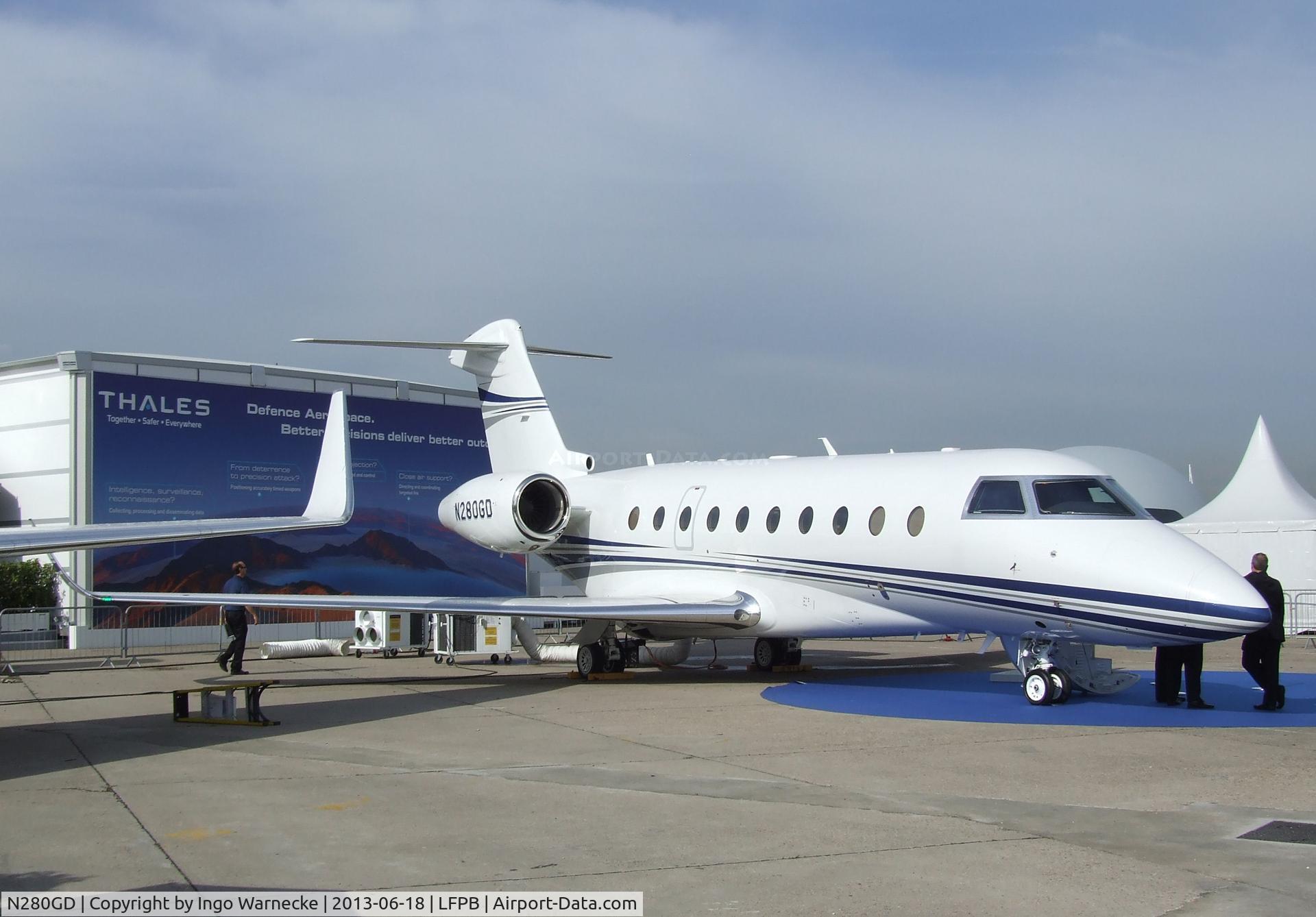 N280GD, 2011 Israel Aircraft Industries Gulfstream G280 C/N 2004, IAI Gulfstream G280 at the Aerosalon 2013, Paris