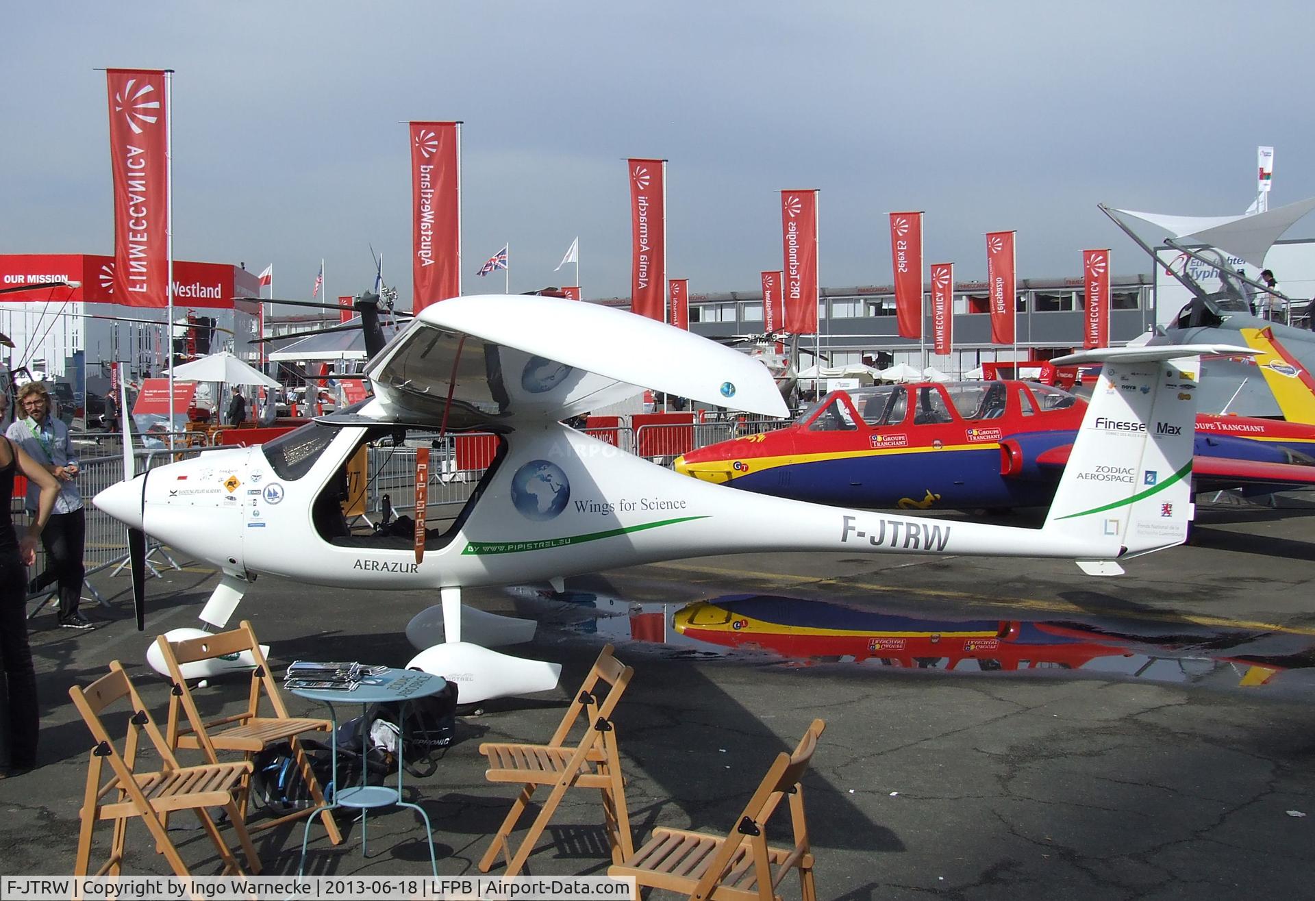 F-JTRW, Pipistrel Virus SW 80 C/N Not found F-JTRW, Pipistrel Virus SW80, after finishing a round-the-world trip for Wings for Science, at the Aerosalon 2013, Paris