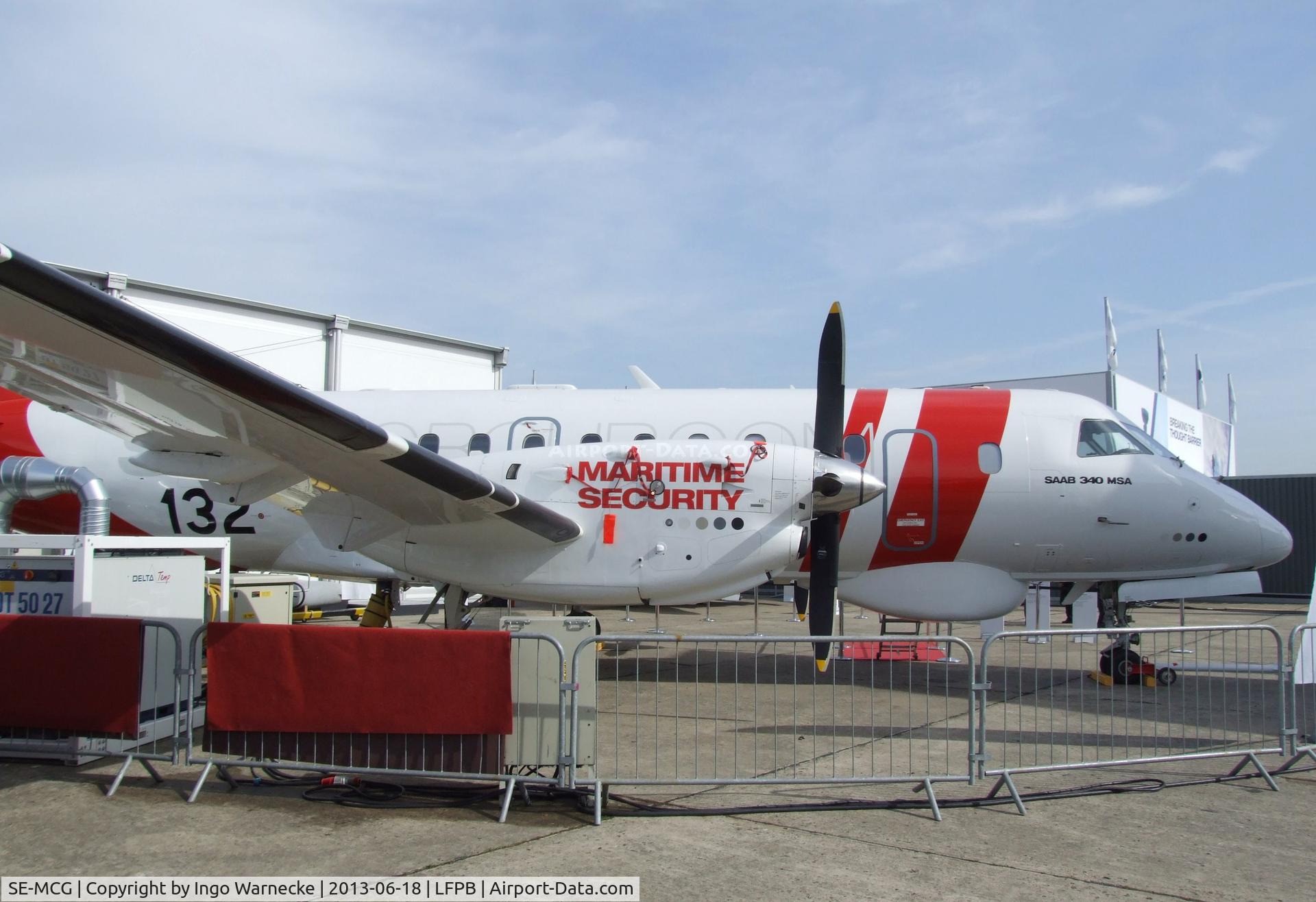 SE-MCG, 1998 Saab 340B C/N 340B441, SAAB 340B MSA Maritime Security Aircraft at the Aerosalon 2013, Paris